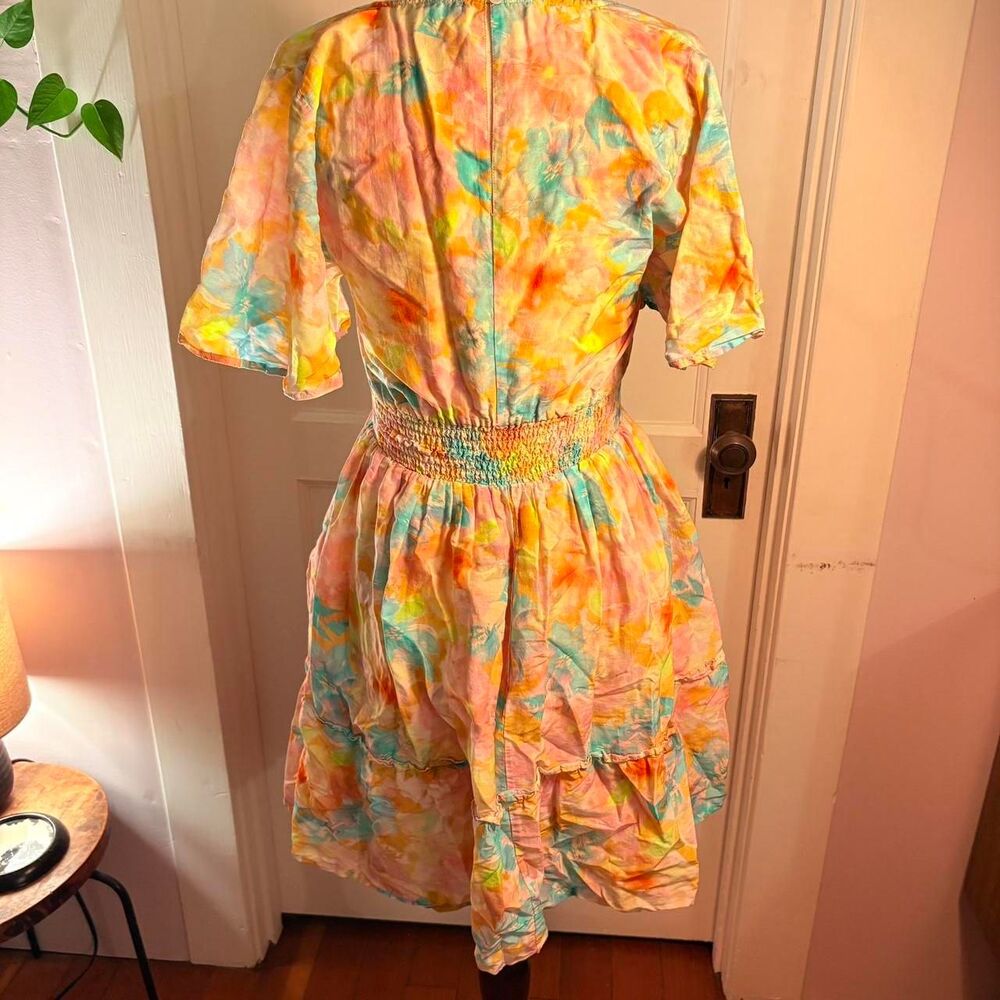 Roller Rabbit mini dress with floral print. Cotton and silk blend.  Size XS. - Picture 5 of 7